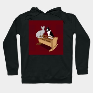 Sfinks Cat, Dog and Cradle Hoodie